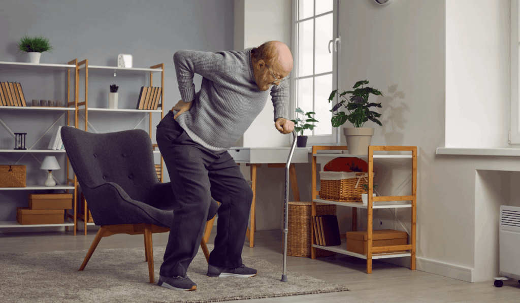 back pain when bending over